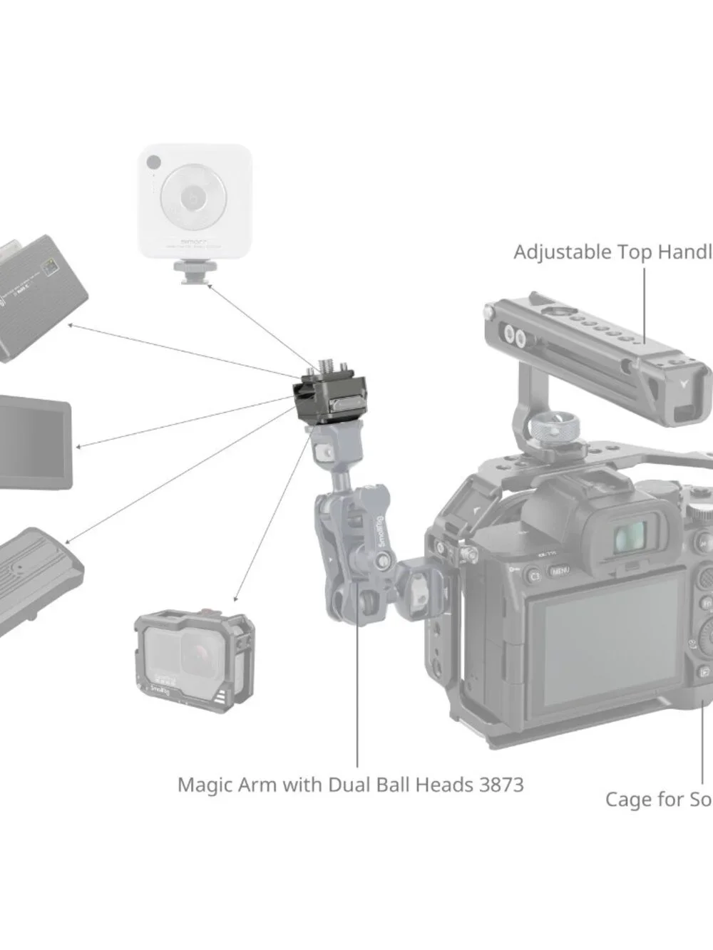 Smallrig HawkLock H21 Universal Camera Quick Release Mount Plate Kit